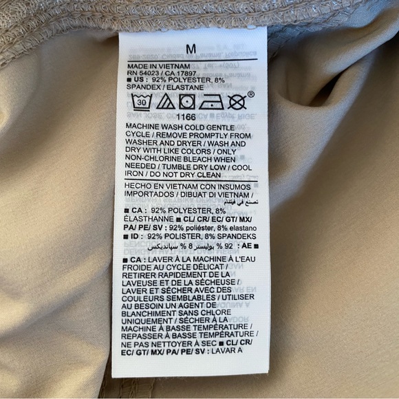 NEW High-Waisted StretchTech Wide-Leg Beige Cargo Pants for Women - Picture 10 of 11